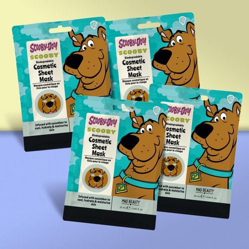 MAD Beauty Warner Scooby Doo Cosmetic Sheet Mask x 4