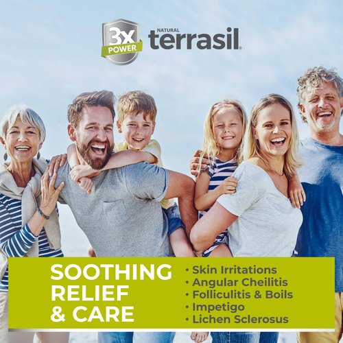 terrasil Skin Repair & Calendula Soap for Angular Cheilitis, Folliculitis, Impetigo, Lichen Sclerosis, Boils, Pitted Keratolysis, Soothing Relief & Supports Healing (14g Tube & soap bar)