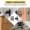 Hurrikom Shed Door T-Handle Lock Kit -Shed Door Latch with 4-1/2" Stem, Includes 5 Keys for Sheds Doors, Playhouses, Camper, RV, Garage(Black)