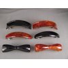Brown Oval Shape Plastic Curved Barrette Hair Clip 4" Long 3/4" Wide Colored Hair Clips For Women Girls