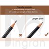 6pcs 2mm Ultra-Thin Eyebrow Pencil with Brush Waterproof Long-Lasting Slim Eyebrow Pencil Peel off Microblading Mapping Pencils (#02 Light Brown)