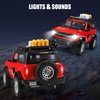 Toy Cars Ford Bronco 1:24 Diecast, Bronco Trucks Pull Back Truck Toy, Gifts for Kids Boys Bronco Car Lovers Collection, Red