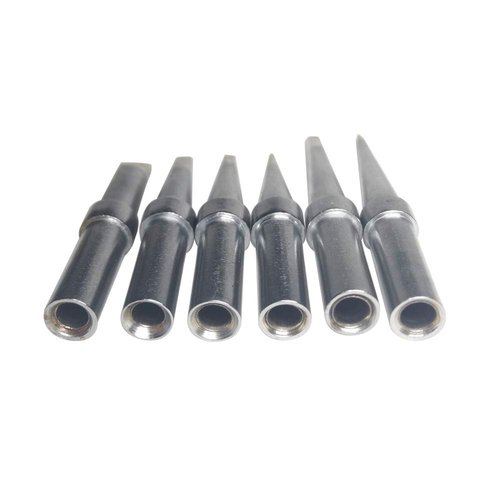 Solder Tips 6pcs for Weller ET Soldering Iron, Replacement Tips for WES51/50,WESD51,PES51 / 50,WE1010NA WCC100 LR21 ET Tip Series (6PCS-01)