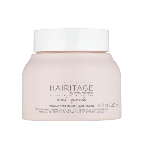 Hairitage Moisturizing Argan Oil Hair Mask with Shea Butter, Aloe & Soy Protein for Damaged Hair - Shine Enhancing, Texturizing & Anti Frizz - Color Safe, 8 oz.