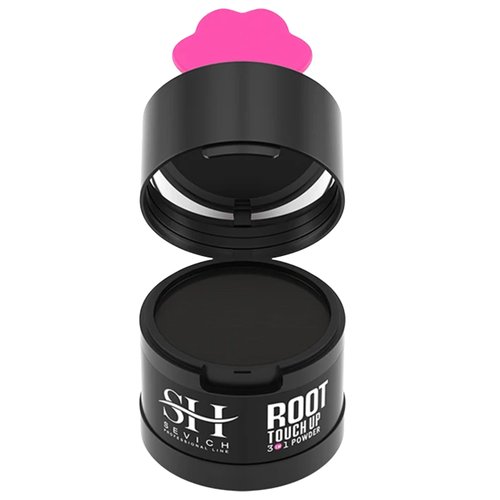 Glam Lux Beauty Hairline Powder, Conceals Hair Loss, Thinning, Touch Up Toppers, Hair Building Fibers for Men & Women, Thicker Fuller, Sweat & Water Resistant (Black)