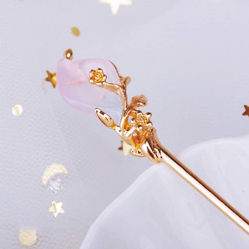Gold Traditional Hair Sticks, Vintage Rhinestone Metal Hair Chopsticks, Hair Forks and Clips, Hair Styling Accessories