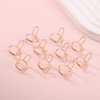 10pcs Wudu Nail Rings, Adjustable Fingernail Rings No Adhesive & Glue Fingertip Rings for Alternative to Acrylic Nails Gel Polish Reusable Jewelry Gift for Muslims Women Girl (Gold)