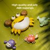 TUMAMA Baby Bath Toy,Bath Bubble Maker Machine with Music,3 Wind-Up Bathtub Toys,Crab Shower Water Toy for Toddlers Kids Boys Grils,4 Pieces