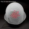 Half Arc Holes Highlighting Cap Reusable Highlight Cap Silicon Prehole Hair Highlighting Cap Thick Hair Cap for Highlights DIY Dyeing Color Highlight Cap with Hook