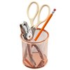 Paper Junkie Rose Gold Desk Organizer Set for Home Office Supplies and Accessories, Includes Mesh Wire Pen, Pencil, Business Card, Note, and Paper Clip Holders