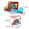 Kids Cash Register Toy Playset with Real Calculator, Checkout Scanner, Weighter, Credit Card, Play Money, Conveyor, Food Toys, Toddler Pretend Play Store, Grocery Shopping Toys for Kids