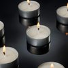 Tribello White Tea Lights Candles - Effortless Elegance & Warmth with Unscented Tealight Candles - 3.5 Hour - Tea Candles for Home, Travel, Events, Relaxation & Emergencies - 12 Small Candles
