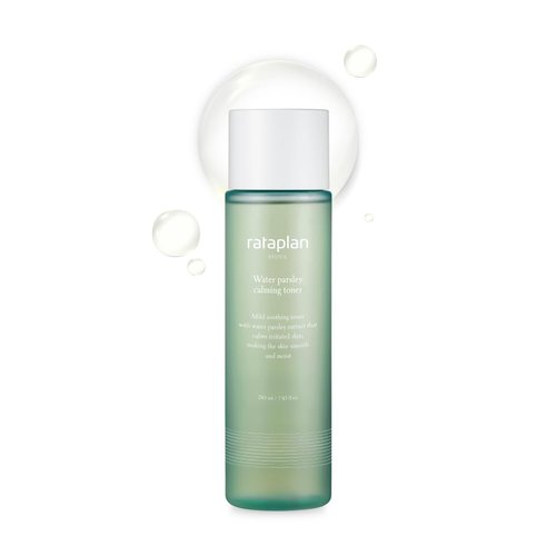 RATAPLAN Water Parsley Calming Toner with Centella Asiatica, Heartleaf, Korean Skin Care, Reduce Skin Heat, Hypoallergenic Soothing Toner, 7.10 fl oz