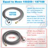 150259 Pull Down Hose Kit For Moen Faucet Replacement Part 150259 Hose, Moen Kitchen Faucet Replacement Part 187108, Reflex Moen Pull Down Hose, 68" Quick Connect Hose, Upgraded Ver.