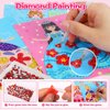 Art Crafts Activity for Kids, 3 in 1 Diamond Painting Art Princess Paper Makeup Toys & Paper Craft Kit, Princess Dress Up Games Toy, Birthday Gift for Girl Ages 4 5 6 7 8 9 Year Old