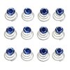 canjoyn 24 Pcs Bridal Gem Spin Hair Pins Swirl Hair Twists Coils Wedding Spiral Twist Hairpins Shiny Rhinestone Crystal Twisters Metal Spiral Updo Prom (Blue)