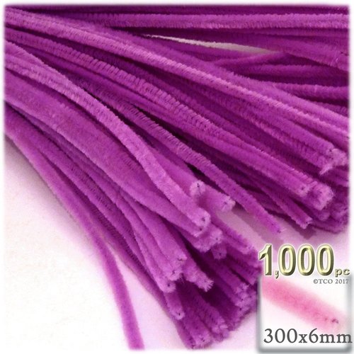 The Crafts Outlet Chenille Stems, Pipe Cleaner, 12-inch (30-cm), 1000-pc, Ocean Blue