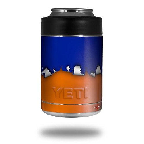 Ripped Colors Blue Orange - Decal Style Skin Wrap fits Yeti Rambler Colster and RTIC Can (Cooler NOT Included)