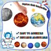 Lincia 4 Pcs Space Party Decorations Space Planet Banner Solar System Planet Banner for First Trip Around the Sun Birthday Decorations Outer Space Room Decor