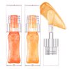 LZXLUKGIR Magic Color Changing Lip Oil Stain,2PCS Color Changing Lip Gloss Oil,Hydrating PH Lip Oil,Tinted Lip Plumping Gloss,Non-sticky Fresh Texture for Lip Care (Strawberry + Orange)