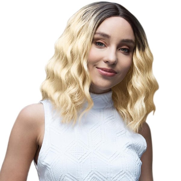 XZZ 12 Inch Curly Bob Wig Human Hair Wear and Go Glueless HD Lace Ombre Brown Blonde Bob Wig 13x4 HD Frontal Lace Wig 150% Density 1B/613 Short Bob Wigs for Women