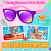 GIFTINBOX Kids Sunglasses Bulk,Kids Sunglasses Party Favor，16pack Neon Sunglasses For Kids Boys Girls Age 3-8,Party Favors For Kids 3-5 with UV400 Protection Pool Beach Birthday Party Favors