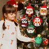 6 Pcs Mini Plush Christmas Ornaments 3.15’’ Cute Plush Ornament for Christmas Tree Decoration, Collectible Soft & Squishy Small Stuffed Animal Toy - Stocking Stuffers, Gift for Kids