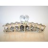 Generic Silver metal flower crystal hair claw clip bridal clip medium/fine hair