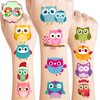 Owl Temporary Tattoos Stickers – 96PCS Party Favors for Kids | Birthday, Classroom Prizes, Christmas & School Gifts