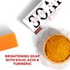 ORIENTLEAF Kojic Acid Soap, Turmeric Soap Bar, Fresh Citurs Scent, Gentle for face and body with Vitamin C, Shea Butter, Retinol, Olive Oil, Collagen (3 PACK)