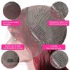20 Inch 99J Burgundy Lace Front Wigs Human Hair 13x4 Straight Lace Front Wigs Human Hair Pre Plucked Wine Red Colored Straight Wigs Human Hair Full Lace Human Hair Wigs for Black Women Glueless Wigs