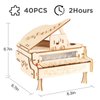 CYAZOO 3D Wooden Puzzle for Adults-Magic Piano That Can be Really Play-Decoration Music Box Model Wooden Building Kits-Unique Gift for Kids Teens Men Women on Birthday Christmas