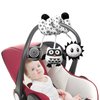 Car Seat Toys,Baby Activity Hanging Toys,Baby Pram Crib Spiral Plush Toys,Baby Rattles Spiral Stroller Car Seat Toy,Newborn Plush Sensory Toys for Strollers, Baby Bed（Owl）