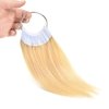 30 pcs 8 Inch Human Hair Swatches Testing Color Samples Rings for Salon Hair Color Chart (Blonde)