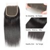 Selina Lace Closure Hd Lace Closure 4x4 Closure Brazilian Straight Lace Closure Lace Closure Human Hair Lace Closure Free Part Natural Hair Color Black(8inch Straight, Free Part)