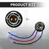 USTOPF1T 1157 LED Bulb Socket Plug, Signal Light Socket Wiring Harness, Automotive Plastic Waterproof Turn Signal Tail Light Brake Light Base Plug Connector - 2PCS