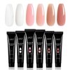 GAOY Poly Gel Set, Nail Extension Gel, 6 Colors Nude Pink Builder Gel Nail Enhancement Gel for Beginner & Professional Nail Art Salon DIY