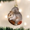 Old World Christmas Ornaments: Wildlife Animals Glass Blown Ornaments for Christmas Tree, Hungry Squirrel