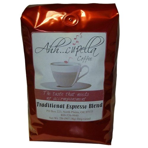 Espresso Blend, Ahh..Cupella Premium Gourmet Coffee Beans, WHOLE BEAN, 32oz bag