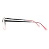 SA106 Womens Classic Mod Minimal Oval Rectangular Reading Glasses Grey Pink +1.5