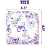 121 Pcs Butterfly Birthday Party Decor Spring Butterfly Paper Plates Napkins Forks Cups Tablecloth Banner Dinnerware for Butterfly Girls Baby Shower 1st 2nd 3rd 4th Bday Party Supplies Decorations