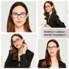 EYEURL Cat Eye Reading Glasses for Womens Set of 2 Blue Light Blocking Readers +1.75 Fashion Ladies Computer Eyeglass Spring Hinge