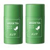 2 Pcs Green Tea Mask Stick for Face,10 Minutes Blackhead Remover with Green Tea Extract, Green Mask Stick for Face Moisturizing, Dry Skin Face Moisturizer, Deep Pore Cleansing, Removes Blackheads