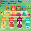 Cause and Effect Toy for 1 Year Old, Pop Up Dinosaur Toys, Montessori Developmental Toy for Baby Interactive Sensory Toy for Toddlers 1-3, Early Learning Toys for 6-9-12 Months Girl Boy Birthday Gifts
