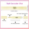 GGSTDDUP 8pcs Nail Polish Remover Pen Gel Nail Polish Corrector Pen Polish Cuticle Nail Edge Cleaning Pen with Cotton Tip for Nail DIY Design Nail Polish Clean Up Tool