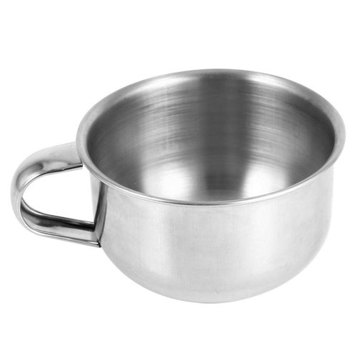 Shaving Soap Mug Bowl, New Stainless Steel Metal Cup Shaver Razor Cleansing Foam Tool For Man