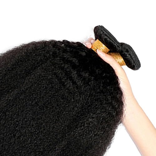 Kinky Straight Human Hair Bundles Kinky Bundles 26 28 30 Inch Yaki Straight Human Hair Bundles Natural Black Kinky Staright Bundles Brazilian Virgin Human Hair Extensions 300g