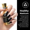 VENALISA Gel Nail Polish, 12ml Black Color Soak Off UV LED Nail Gel Polish Nail Art Starter Manicure Salon DIY at Home, 0.43 OZ