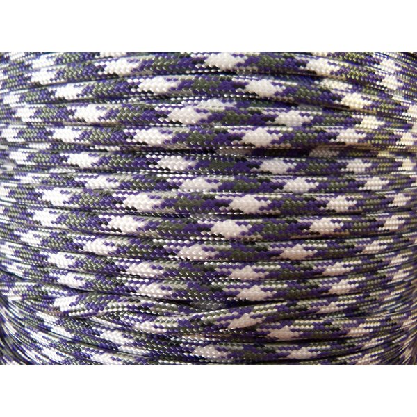 Paracord Craft Cord Purple Camo / Camouflage 16ft