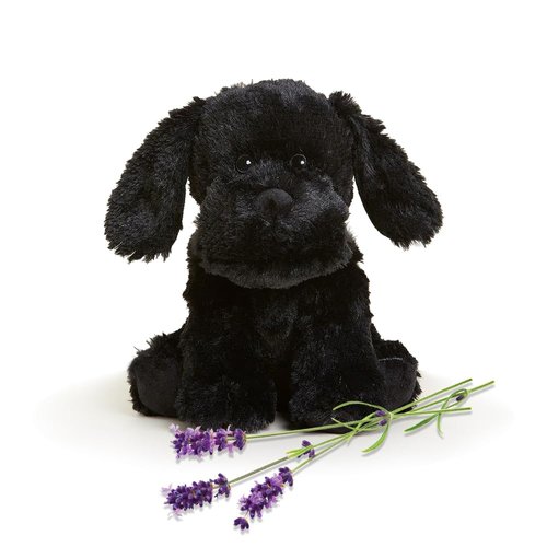 Warmies Microwavable & Weighted Stuffed Animals, Black Lab - Heated Stuffed Animal Plushie for Warmth & Comfort - Cute Soft Plush Toys for Adults & Children (Boys, Girls, Babies & Toddlers)
